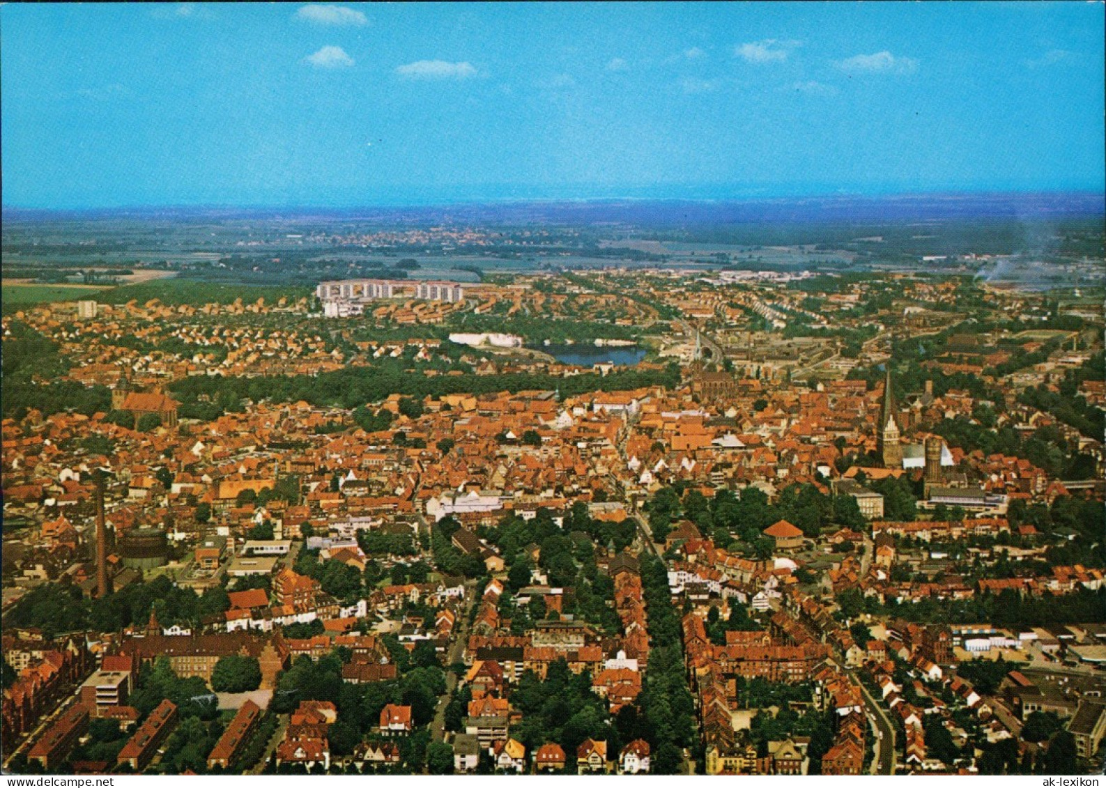 Lüneburg Luftbild Luftaufnahme Gesamtansicht Vom Flugzeug Aus 1976 - Lüneburg