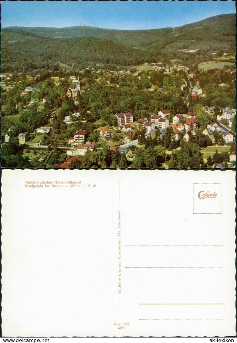 Ansichtskarte Königstein (Taunus) Panorama-Ansicht 1962 - Koenigstein