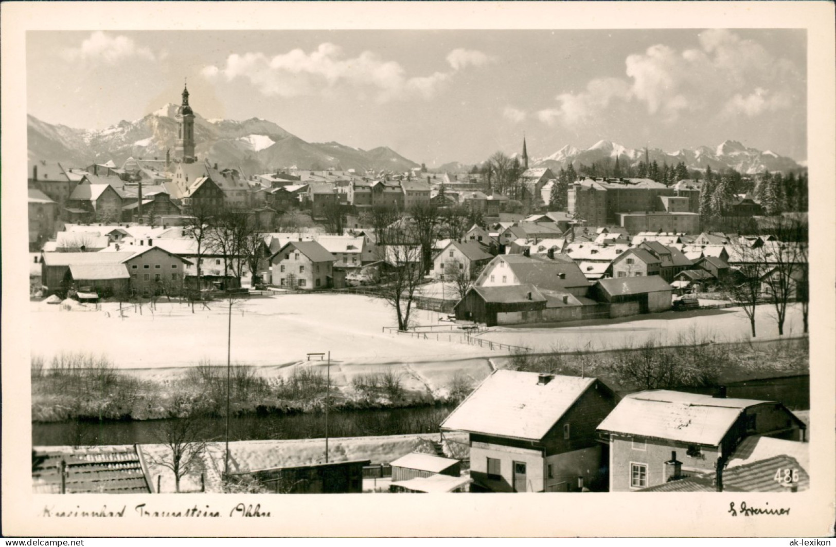 Ansichtskarte Traunstein Stadt Im Winter 1967 - Traunstein