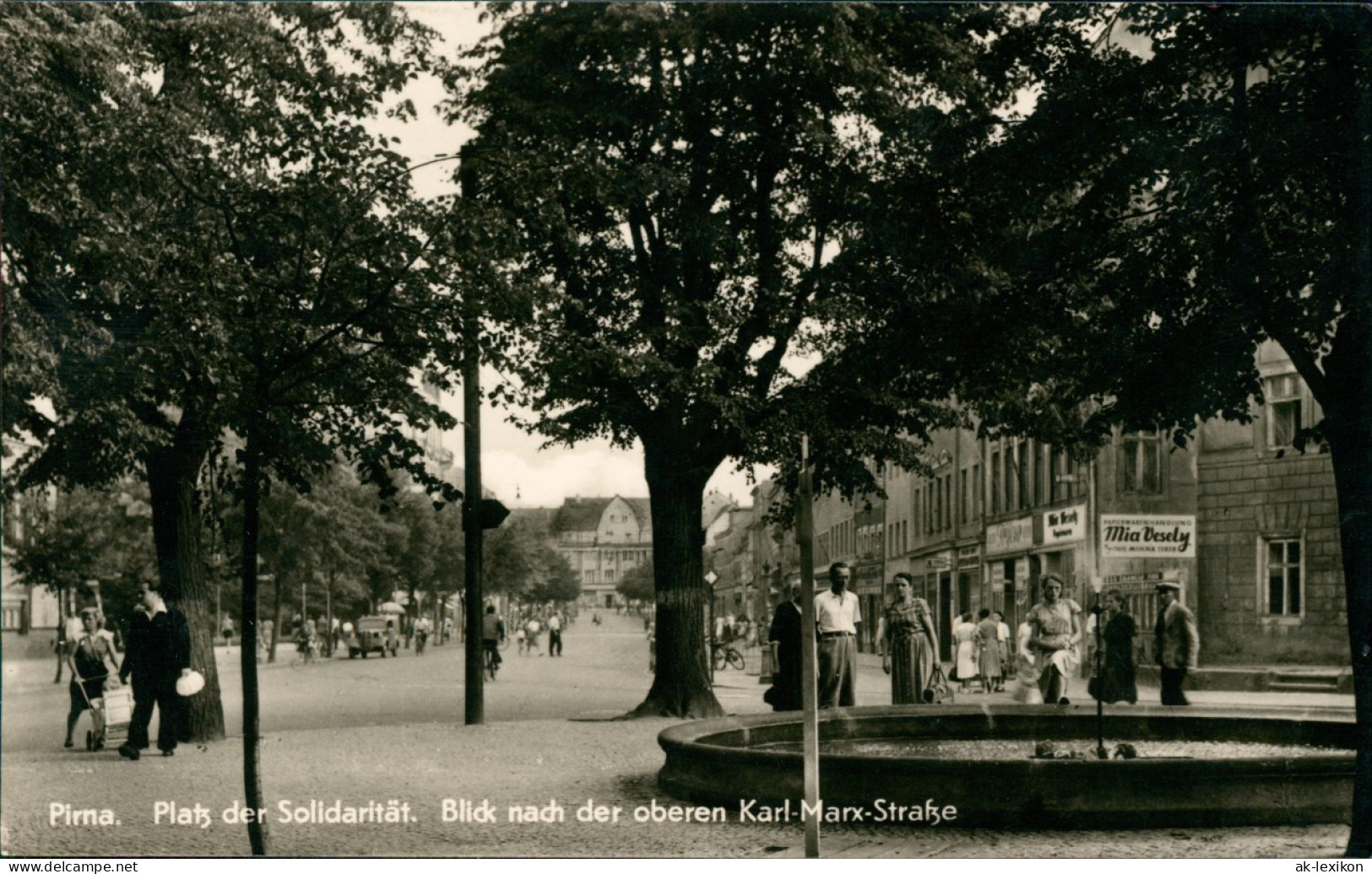 Pirna Platz Der Solidarität. Blick Nach Der Oberen Karl-Marx-Straße 1956 - Pirna