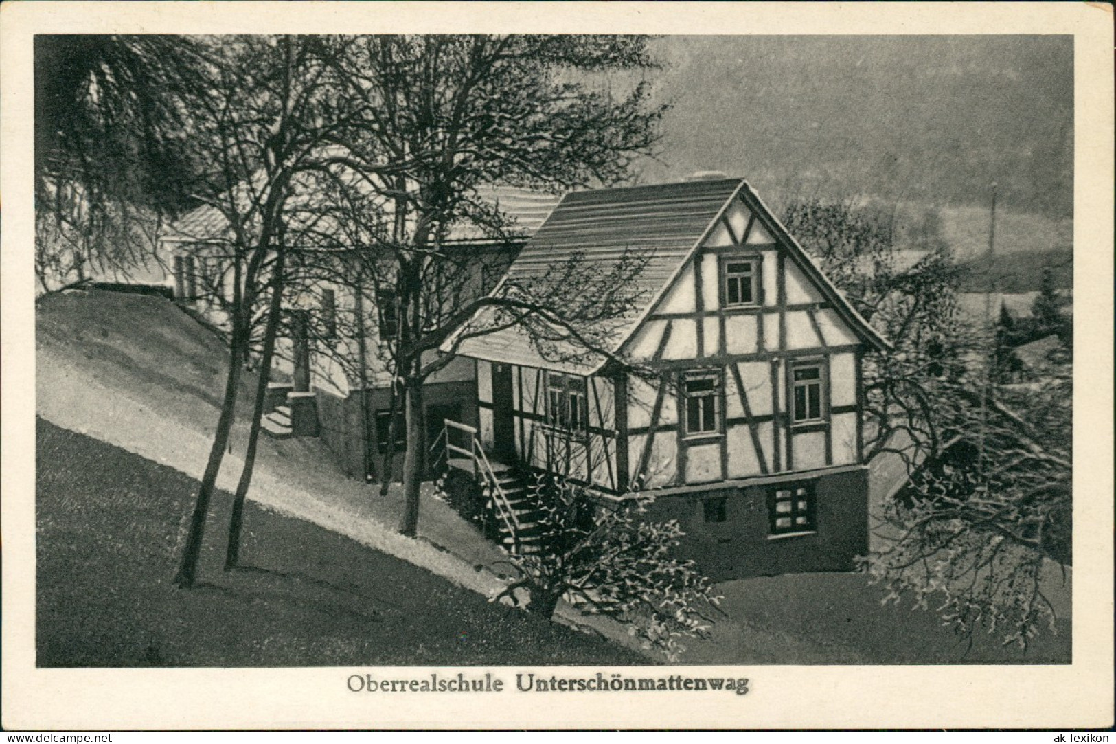 Ober-Schönmattenwag-Wald-Michelbach Oberrealschule Unterschönmattenwag 1932 - Sonstige & Ohne Zuordnung