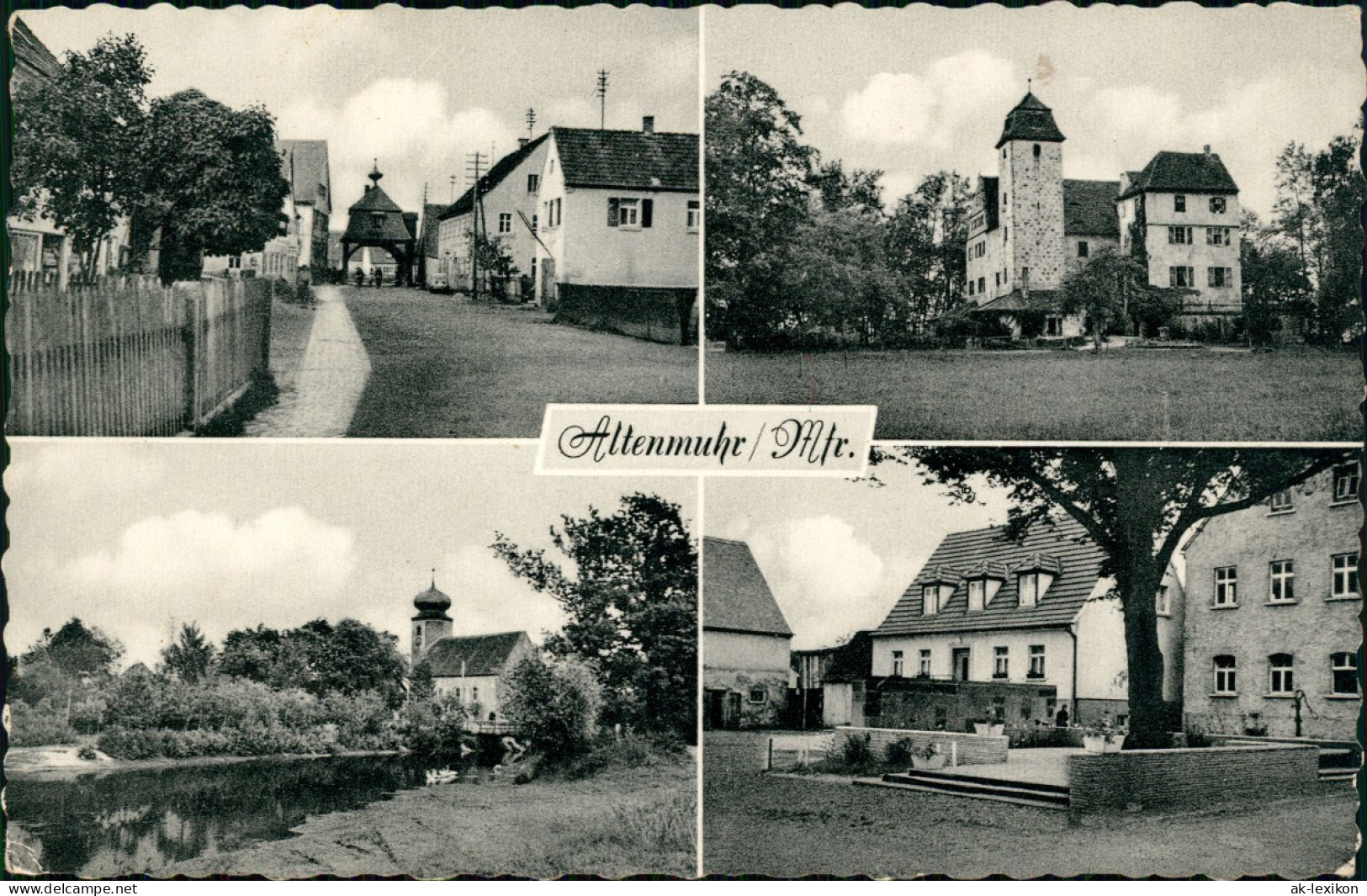 Ansichtskarte Altenmuhr-Muhr Am See Straßen, Kirche, Schloß 1968 - Andere & Zonder Classificatie