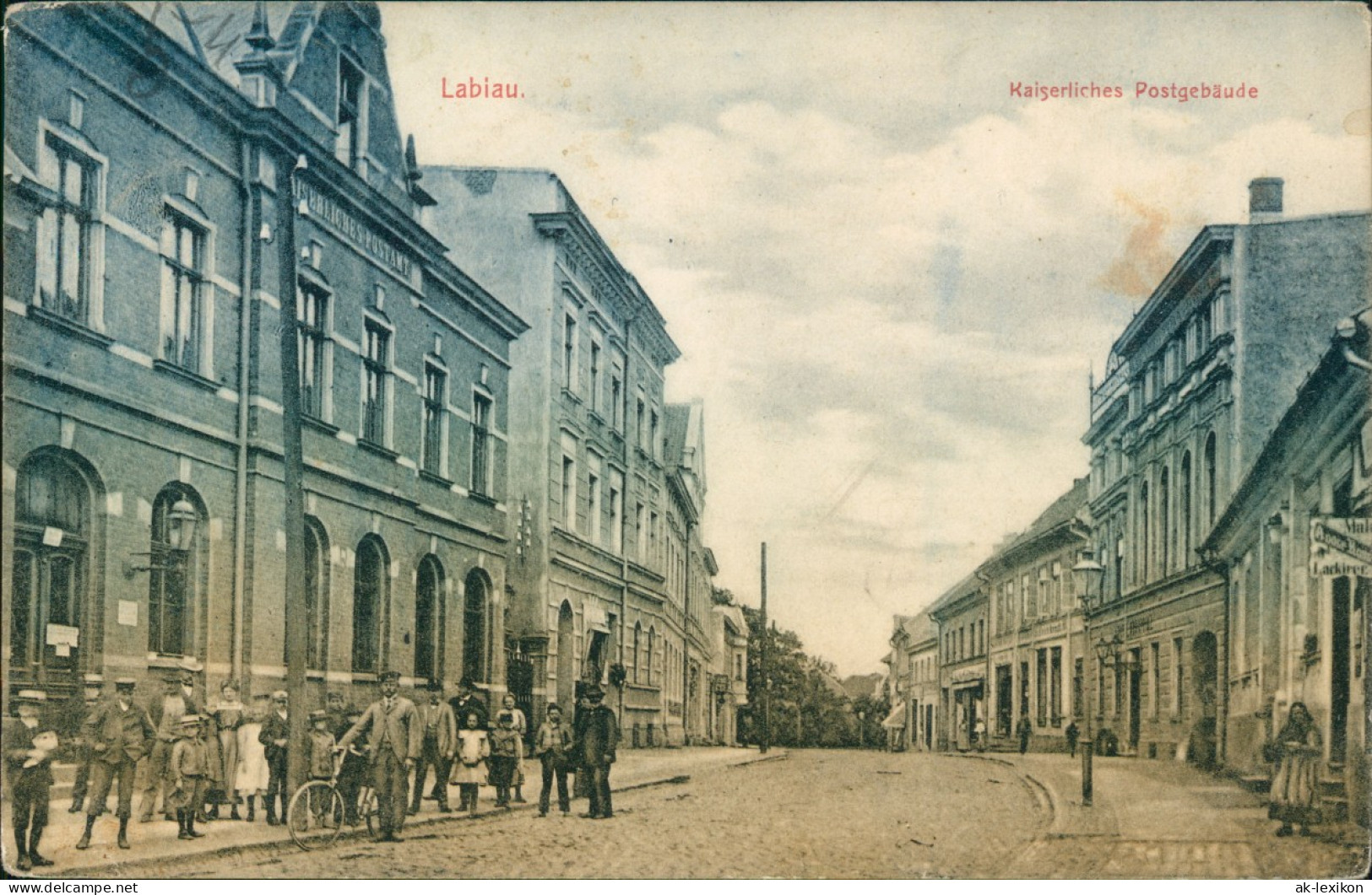 Labiau Polessk Labiawa Labiewo Полесск  Straße Postgebäude Ostpreußen  1910 - Ostpreussen