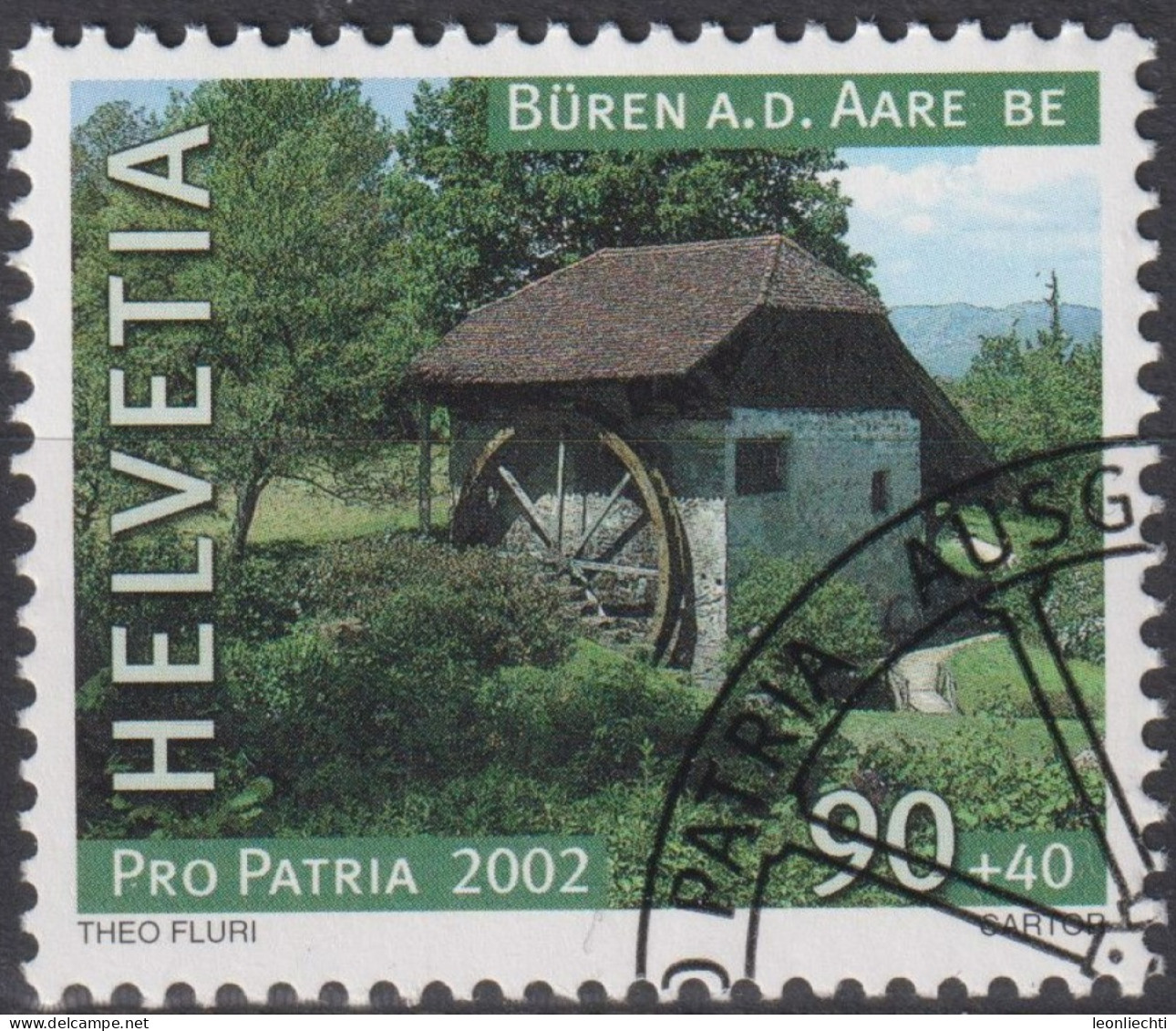 2002 Schweiz Pro Patria, Büren A.d. Aare BE ⵙ Zum:CH B279, Mi:CH 1793, Yt:CH 1717 - Usados