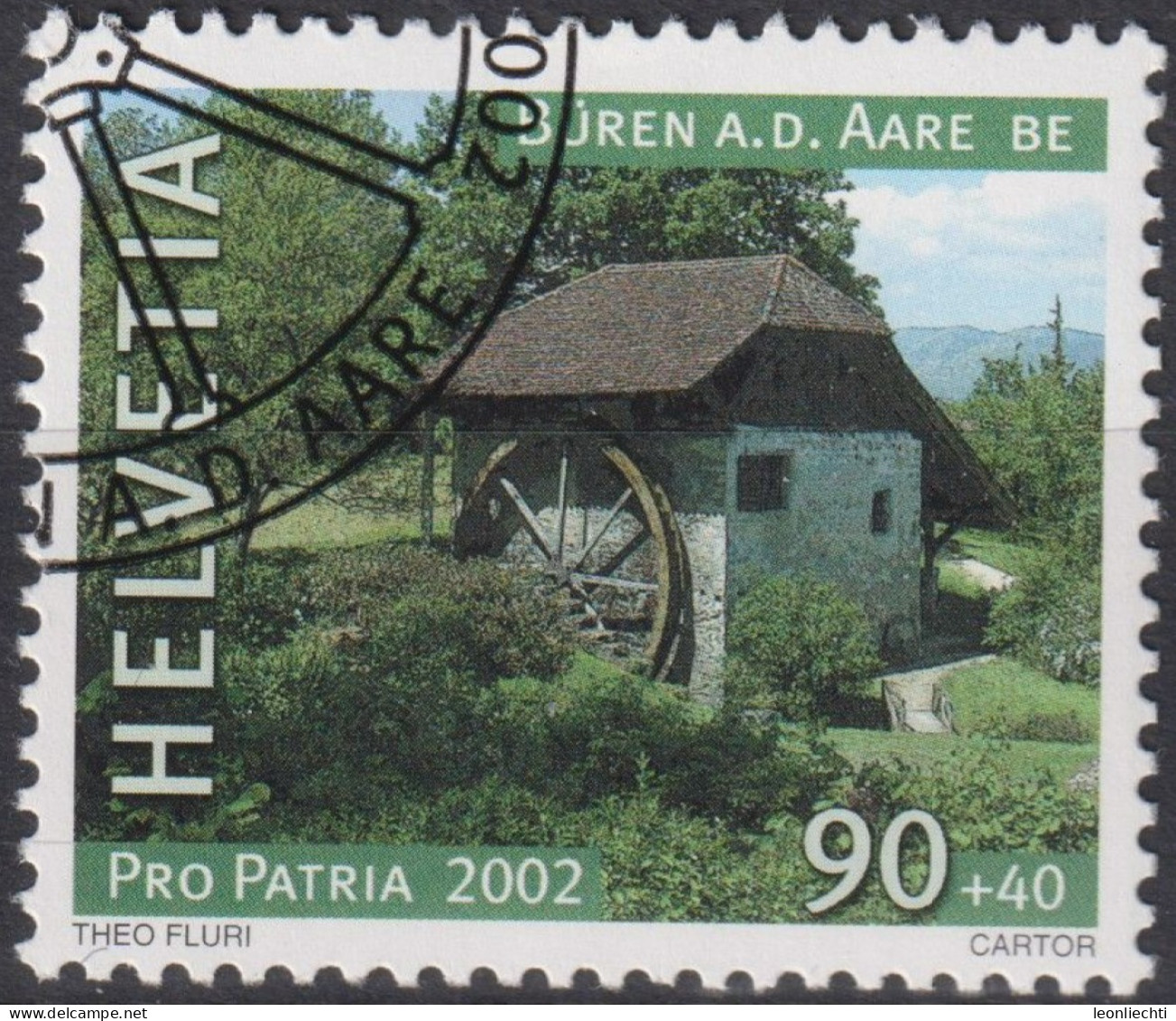 2002 Schweiz Pro Patria, Büren A.d. Aare BE ⵙ Zum:CH B279, Mi:CH 1793, Yt:CH 1717 - Used Stamps