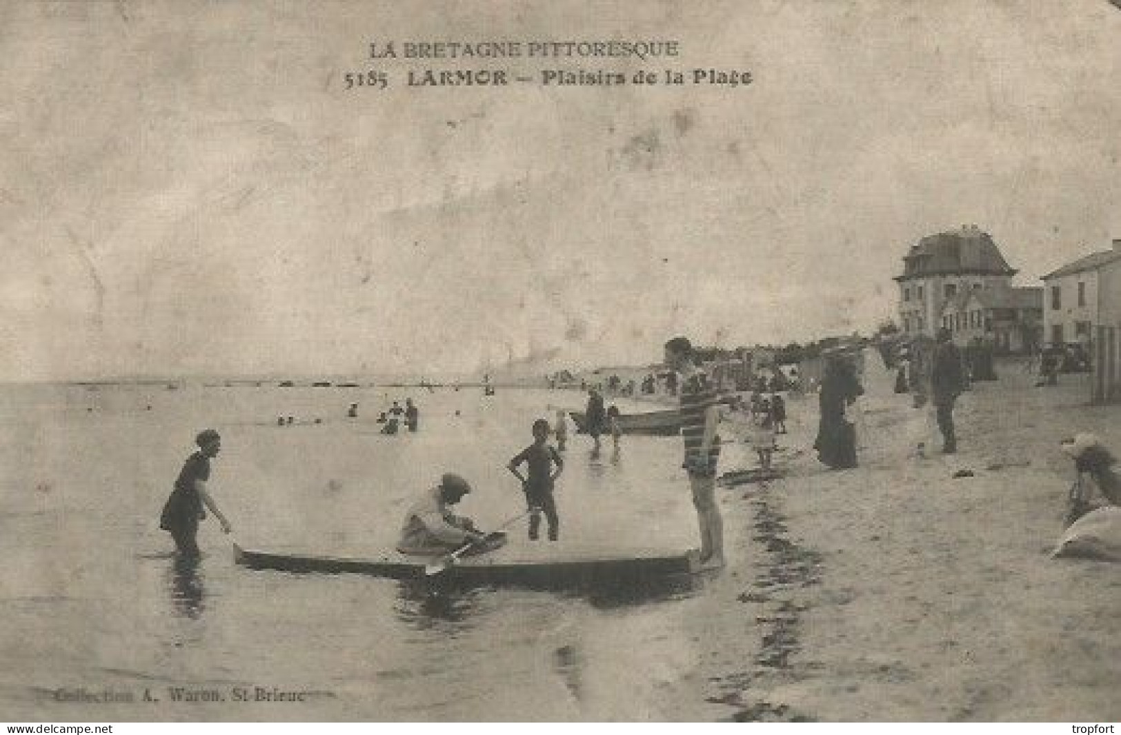 CPA Carte Postale   56 LARMOR Plaisirs De La Plage  1912 - Larmor-Plage