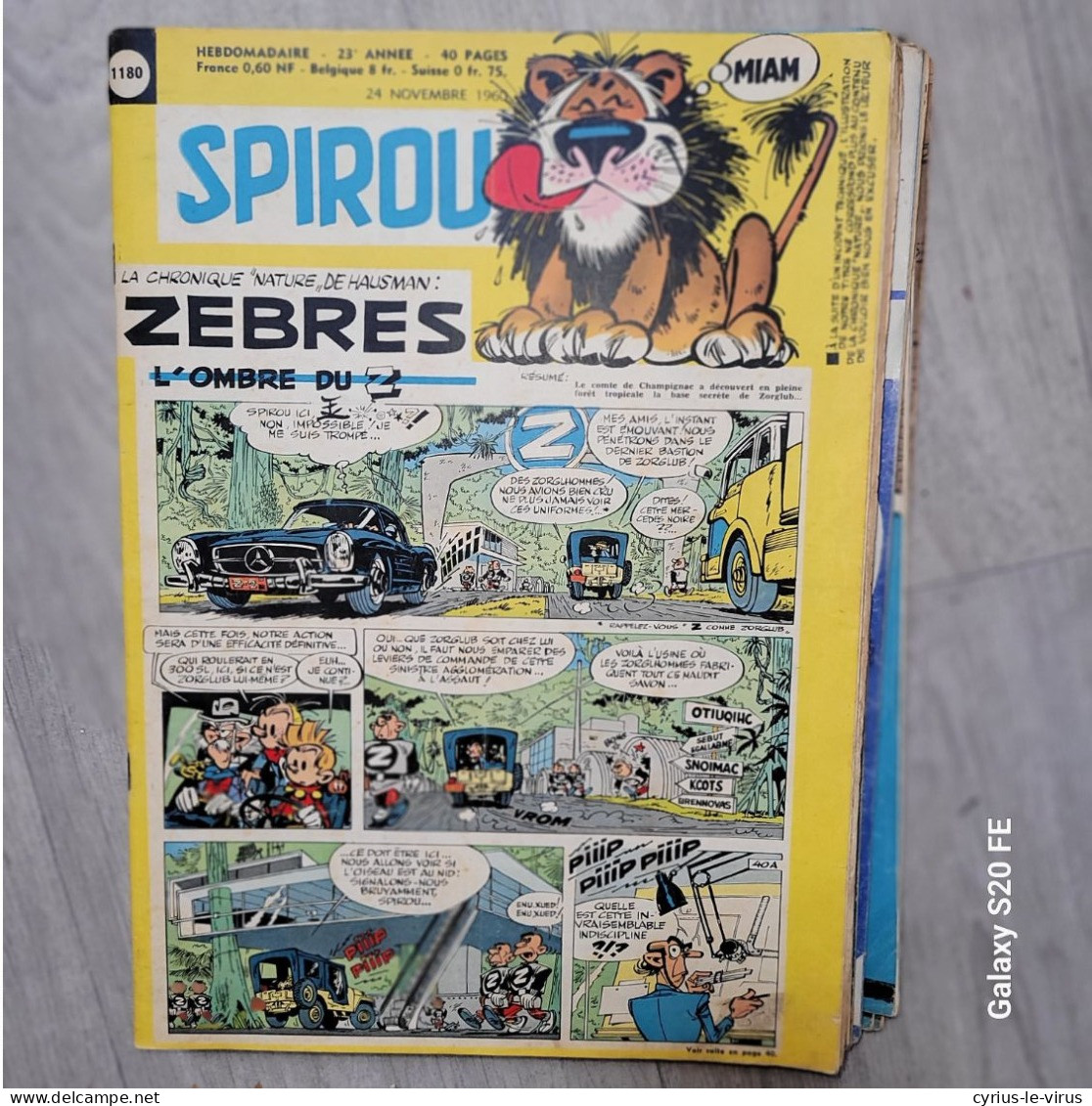 Magazines Spirou  ** L'ombre Du Z - Spirou Magazine