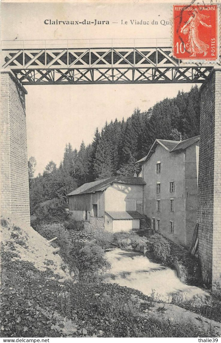 Clairvaux Cogna Viaduc Tramway Ligne Bonlieu Ilay Foncine Moulin Drouvenant éd Janier Dubry - Clairvaux Les Lacs