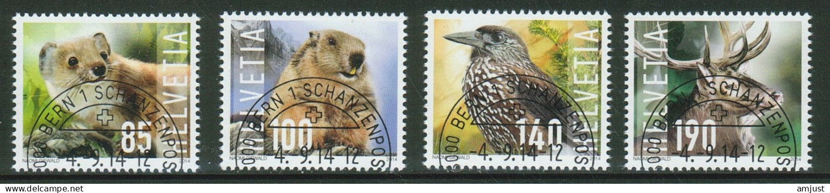 Suisse /Schweiz/Svizzera/Switzerland  // 2014 // Animaux Sauvages  No. 1520-1523 - Used Stamps