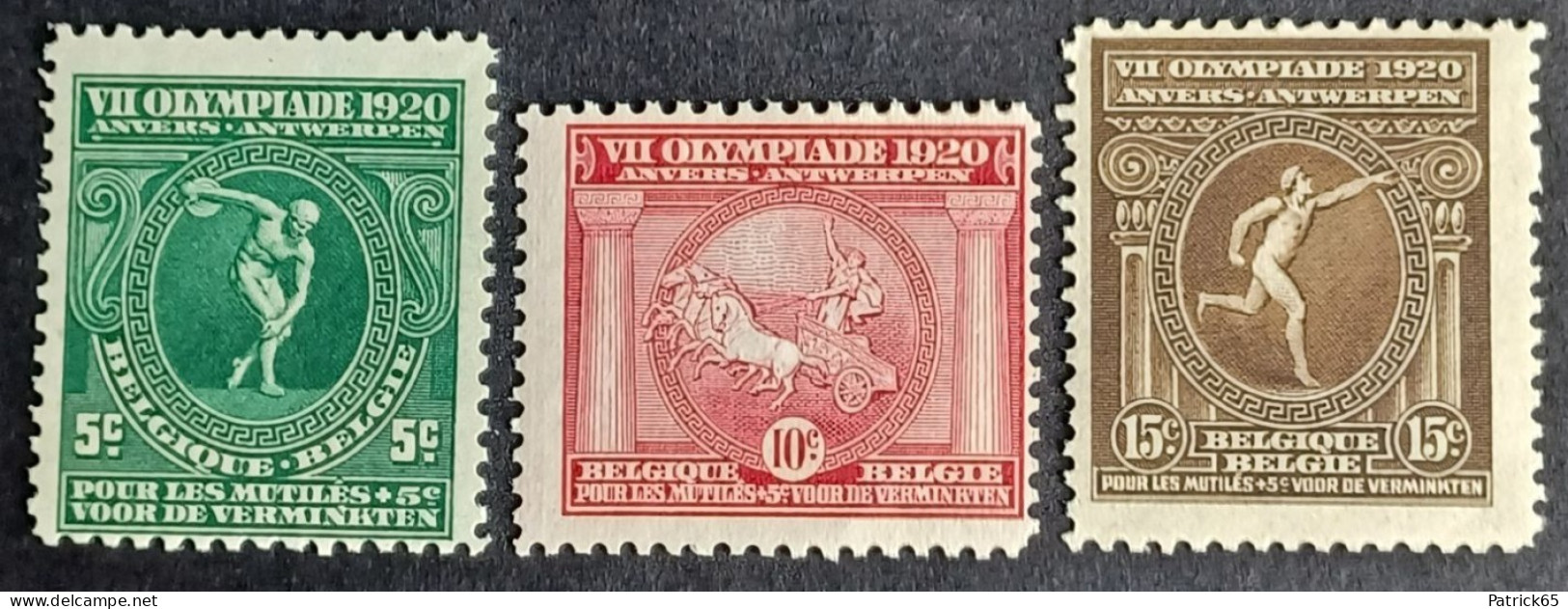 Belgie 1920 Olympische Spelen Obp-179/181  MNH - Ongebruikt