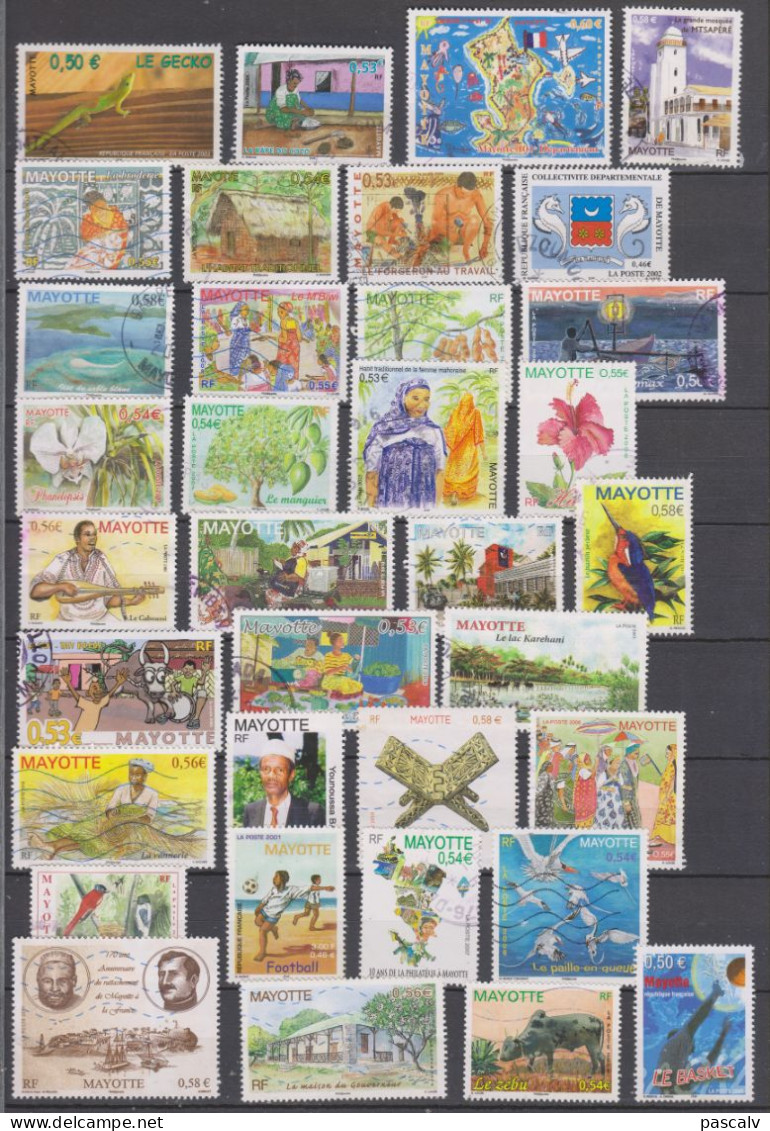 Lot De Timbres Oblitérés En € - Usados