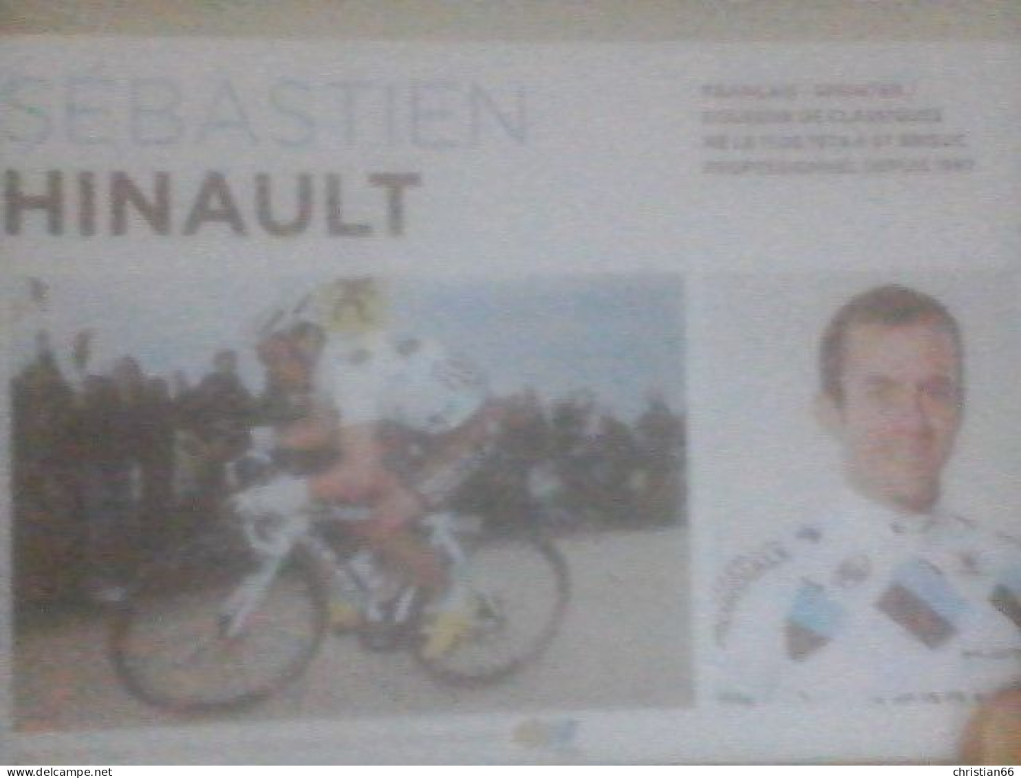 CYCLISME : CARTE SEBASTIEN HINAULT - Wielrennen