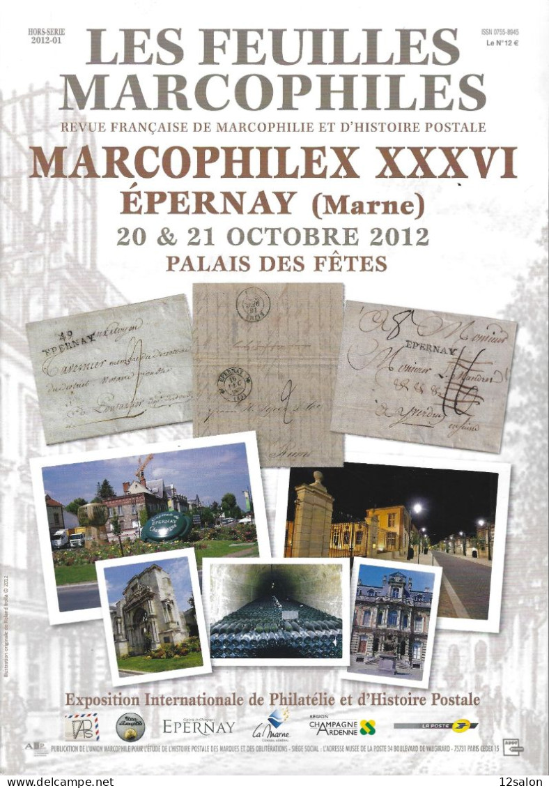 FEUILLES MARCOPHILES HORS SERIE 2012 01 MARCOPHILEX XXXVI EPERNAY - Französisch