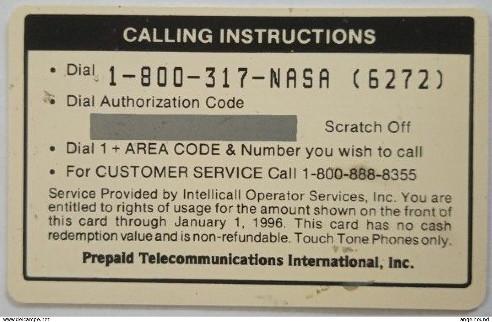 USA $5 Prepaid - Nasa 9 Atlantis - Otros & Sin Clasificación