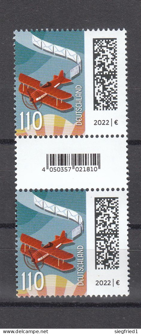 Deutschland BRD  ** 3671 R  Luftpost   Eine Marke Mit Nummer  Neuausgabe 1.3.22 - Unused Stamps