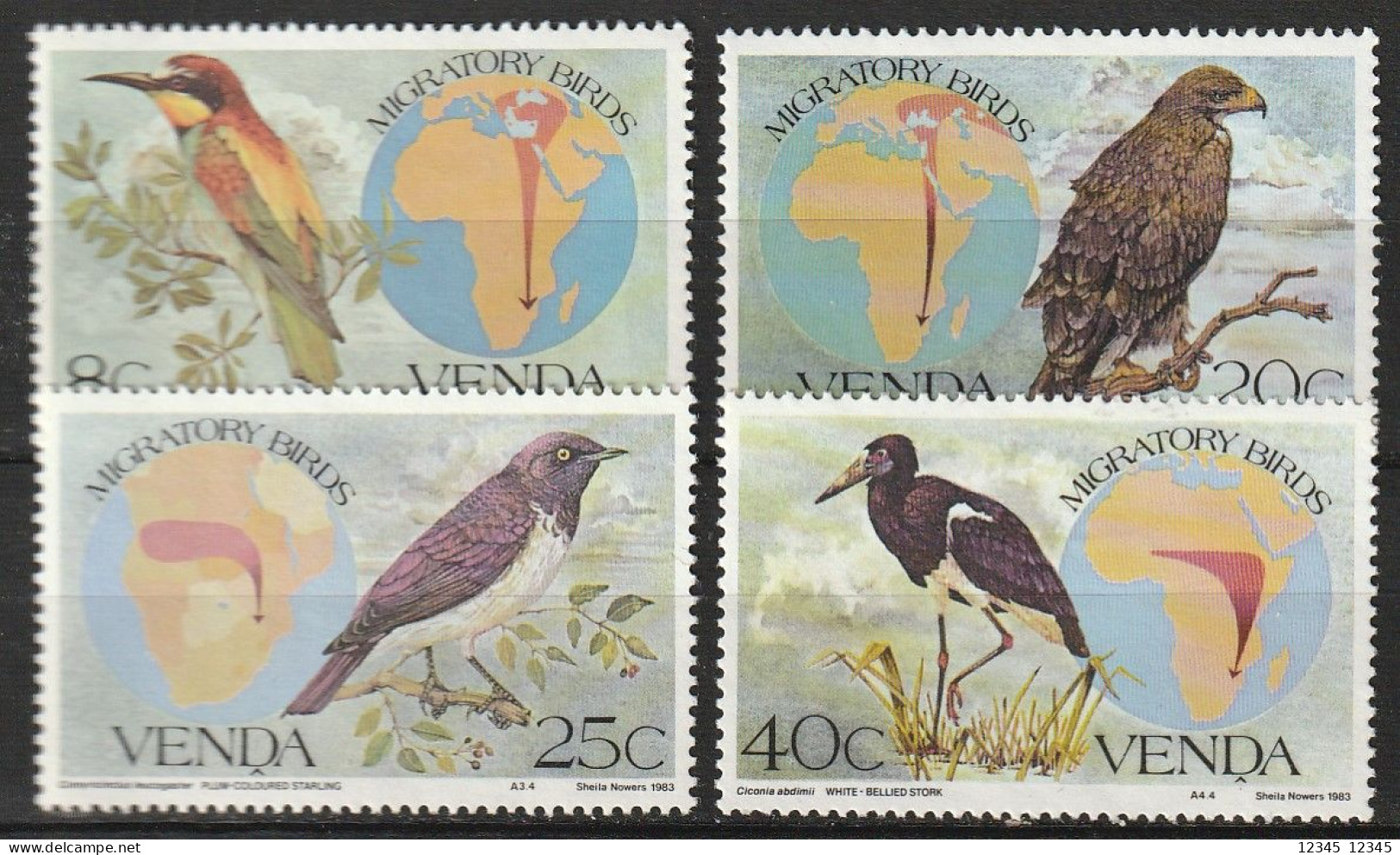 Venda 1983, Postfris MNH, Birds - Venda