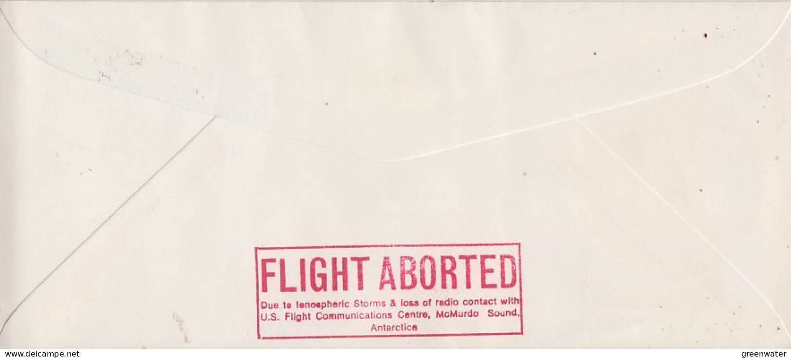 AAT 1979 1st Flight Boeing 707 Sydney To Antarctica "flight Aborted" 21.2.1979 (OO187) - Cartas & Documentos