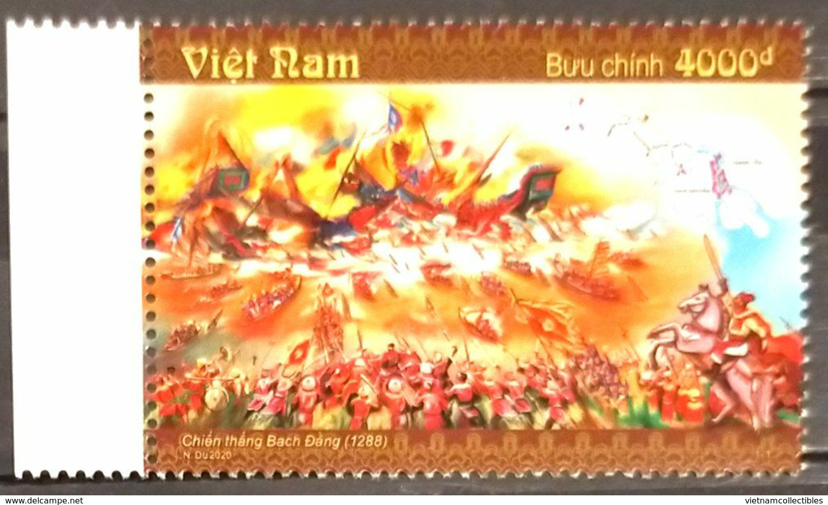 Vietnam Viet Nam MNH Perf Stamp 2020 : 132th Anniversary Of Bach Dang Victory Against China / Horse / Flag (Ms1125) - Viêt-Nam