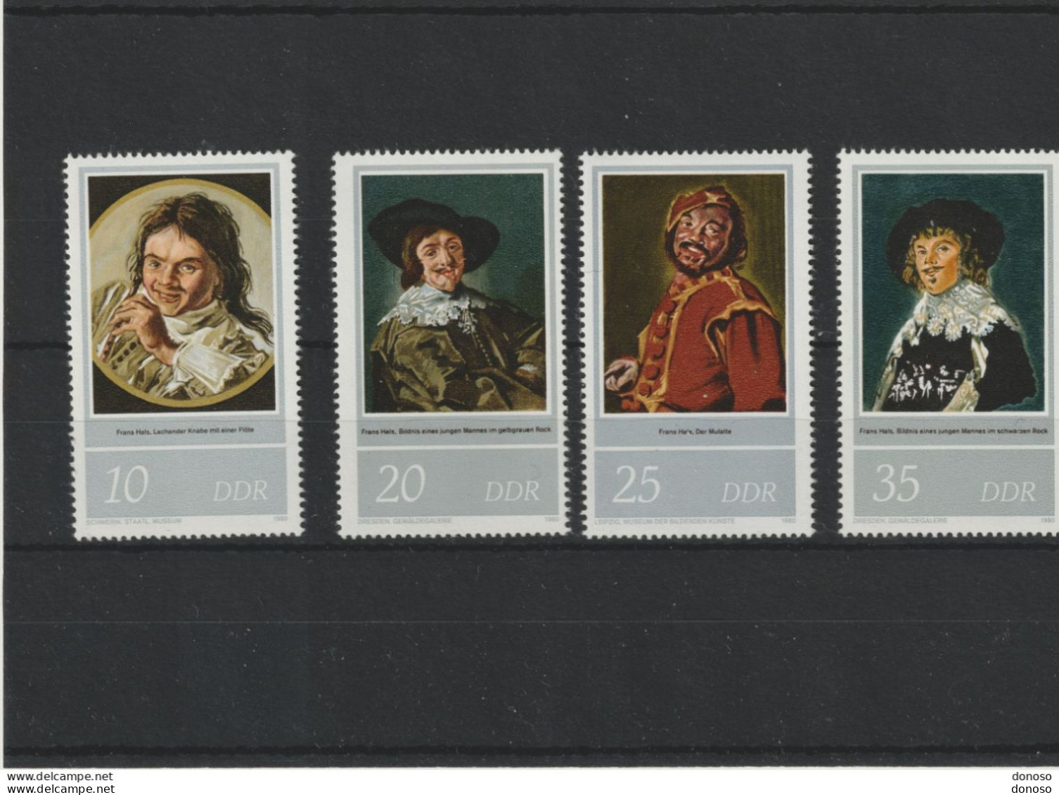 RDA 1980 PEINTURES DE FRANS HALS Yvert 2205-2208, Michel 2543-2546 NEUF** MNH  Cote 3 Euros - Unused Stamps