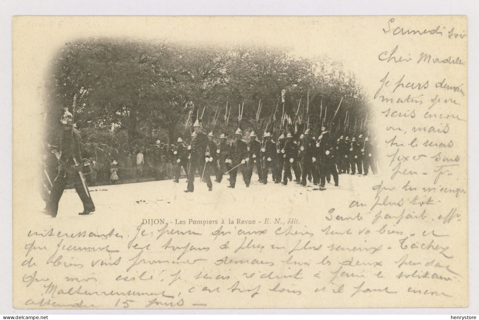 DIJON : Les Pompiers De La Revue, 1903 (z3553) - Pompieri