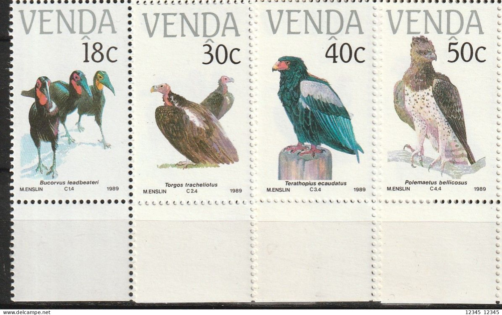 Venda 1989, Postfris MNH, Birds - Venda