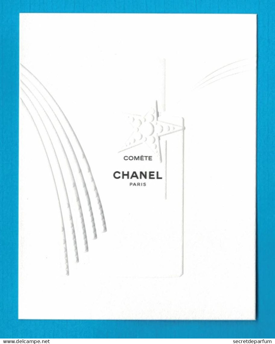 Cartes Parfumées Carte COMETE  CHANEL - Modernes (à Partir De 1961)