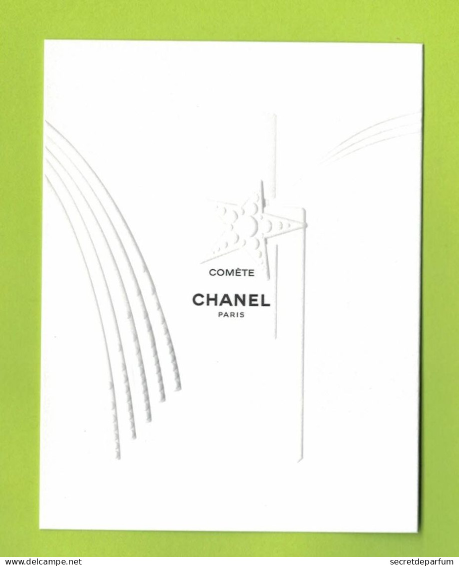 Cartes Parfumées Carte COMETE  CHANEL - Modernes (à Partir De 1961)