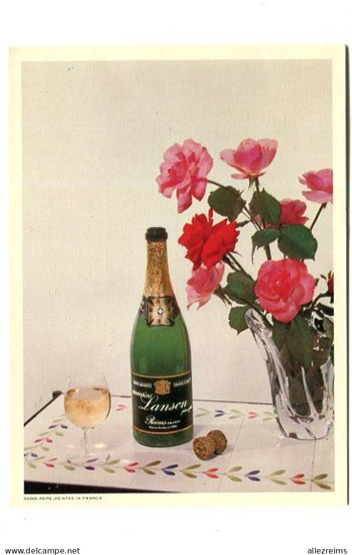 Carte Pub  : Vins De Champagne Maison  Lanson  Vintage 1955   VOIR DESCRIPTIF  §§§ - Advertising