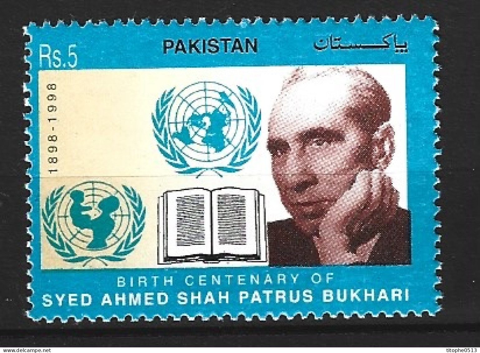 PAKISTAN. N°971 De 1998. Syed Ahmed Shah Bukhari. - Schrijvers