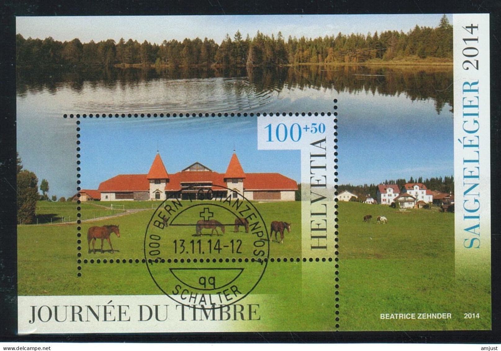 Suisse /Schweiz/Svizzera/Switzerland  // 2014 // Bloc Journée Du Timbre Saignelégier  No. 103 - Used Stamps