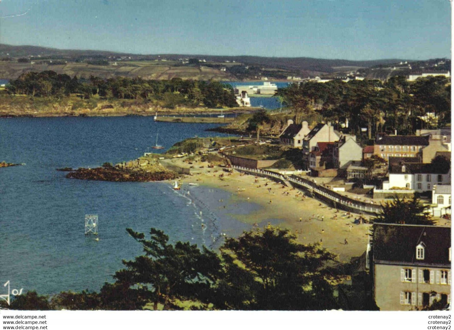 29 TREBOUL N°197 Plage Des Sables Blancs Ile Tristan Vues Du Bois D'Isis VOIR DOS Et Flamme En 1971 Plongeoir - Tréboul