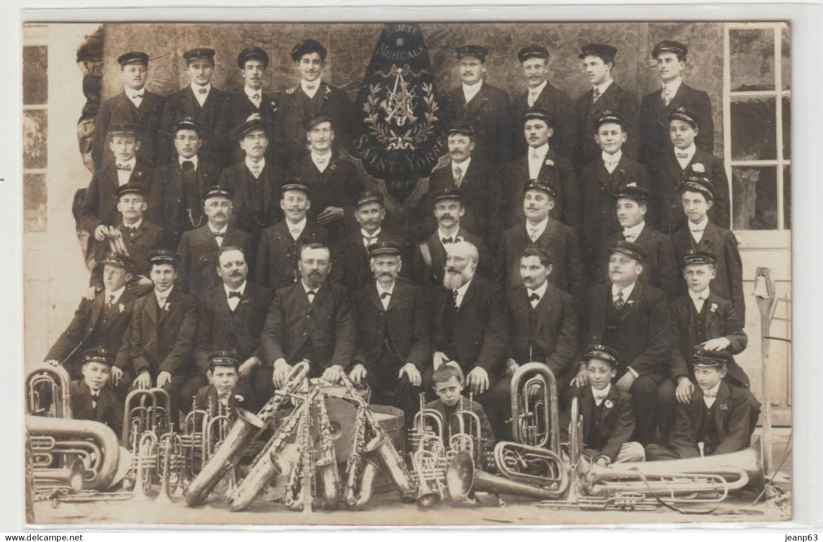 SAINT-YORRE  - Fanfare   1901(CARTE PHOTO) - Sonstige & Ohne Zuordnung