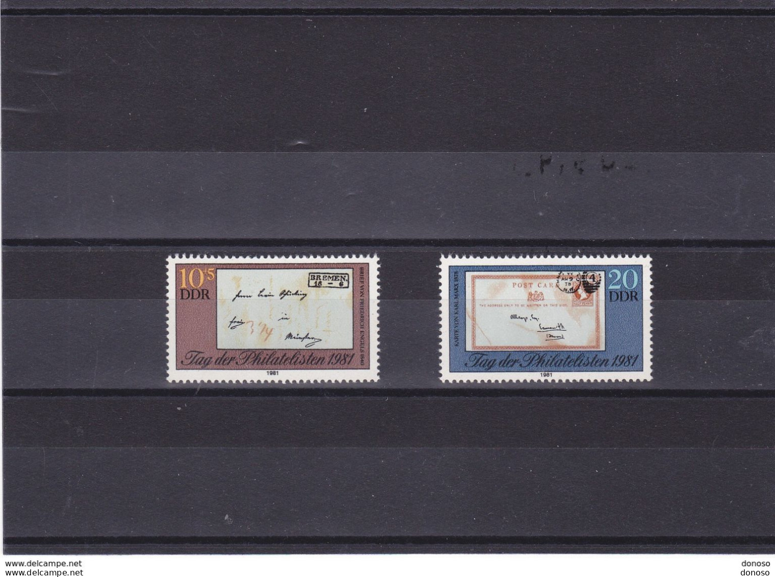 RDA 1981 PHILATELISTES Yvert 2300-2301, Michel 2646-2647 NEUF** MNH - Neufs