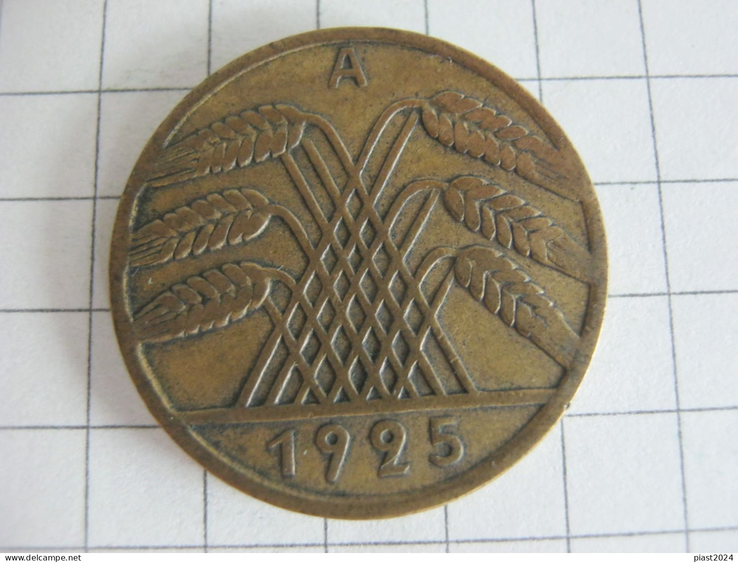 Germany 10 Reichspfennig 1925 A - 10 Renten- & 10 Reichspfennig