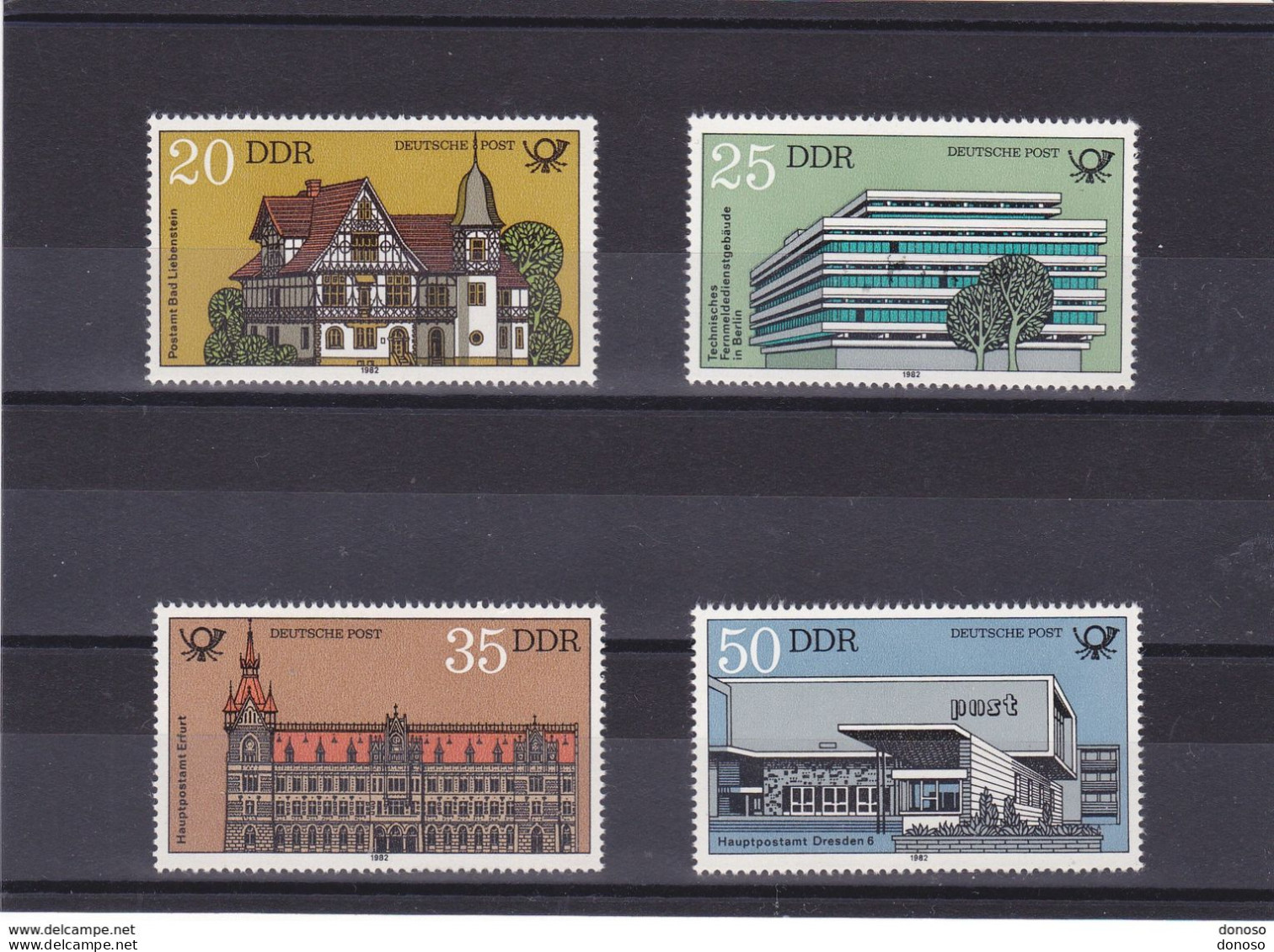 RDA 1982 Bureaux De Poste Yvert 2326-2329, Michel 2673-2676  NEUF** MNH Cote Yv 3,50 Euros - Unused Stamps