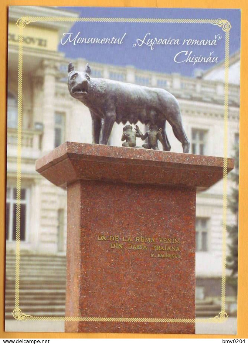 2011 Moldova Moldavie Moldau  FDC. Chisinau Kishinev.  Monument "The Roman She-wolf." - Monuments
