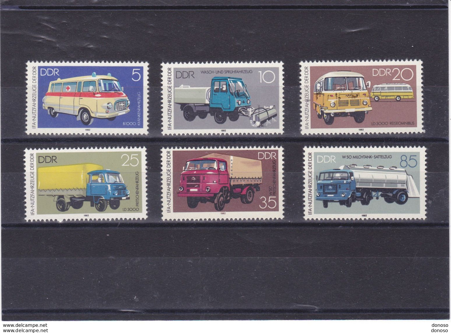 RDA 1982 CAMIONS CARS Yvert 2393-2398, Michel 2744-2749  NEUF** MNH Cote Yv 6 Euros - Unused Stamps