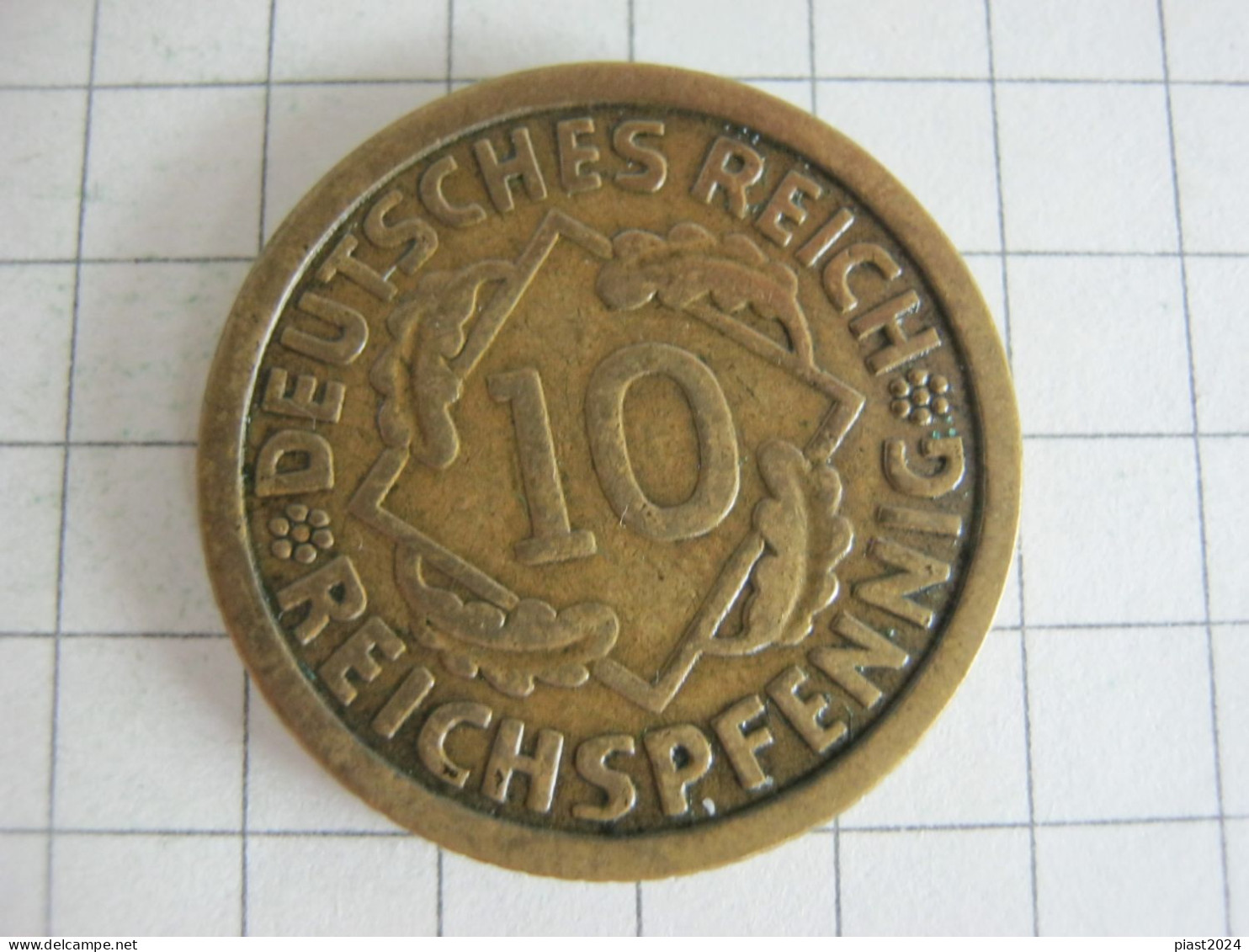 Germany 10 Reichspfennig 1925 F - 10 Renten- & 10 Reichspfennig