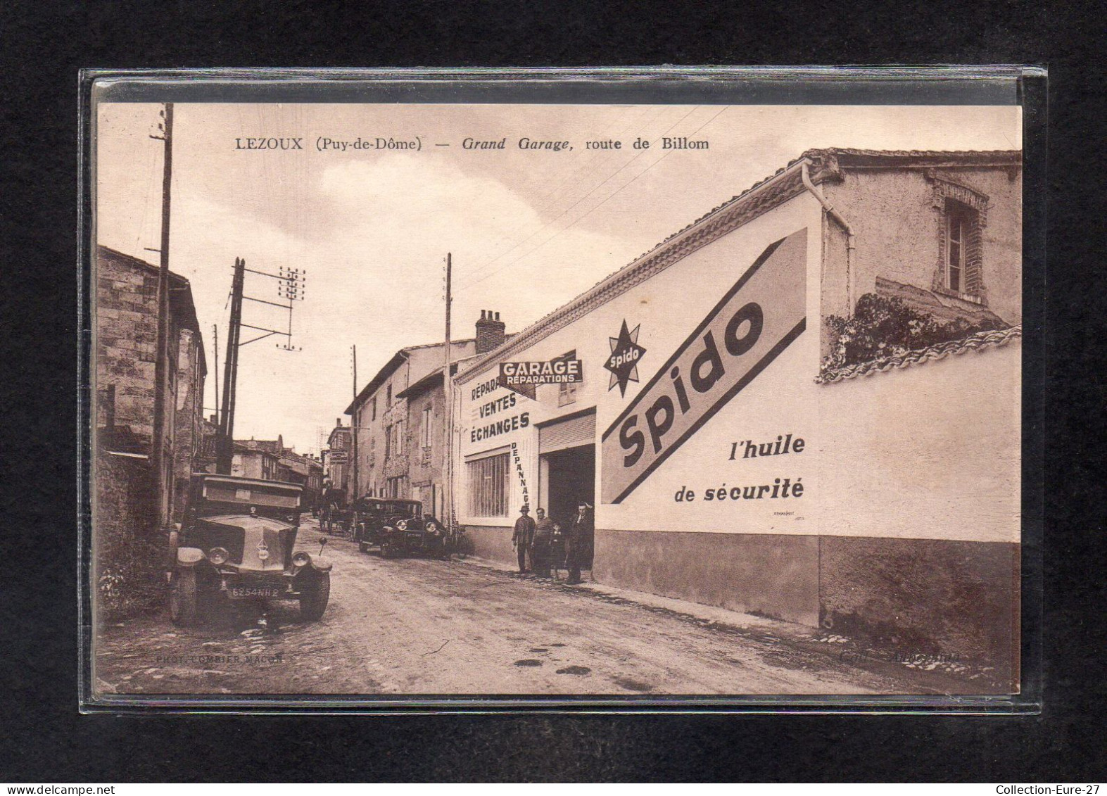 (12/05/24) 63-CPA LEZOUX - GRAND GARAGE - ROUTE DE BILLOM - Lezoux