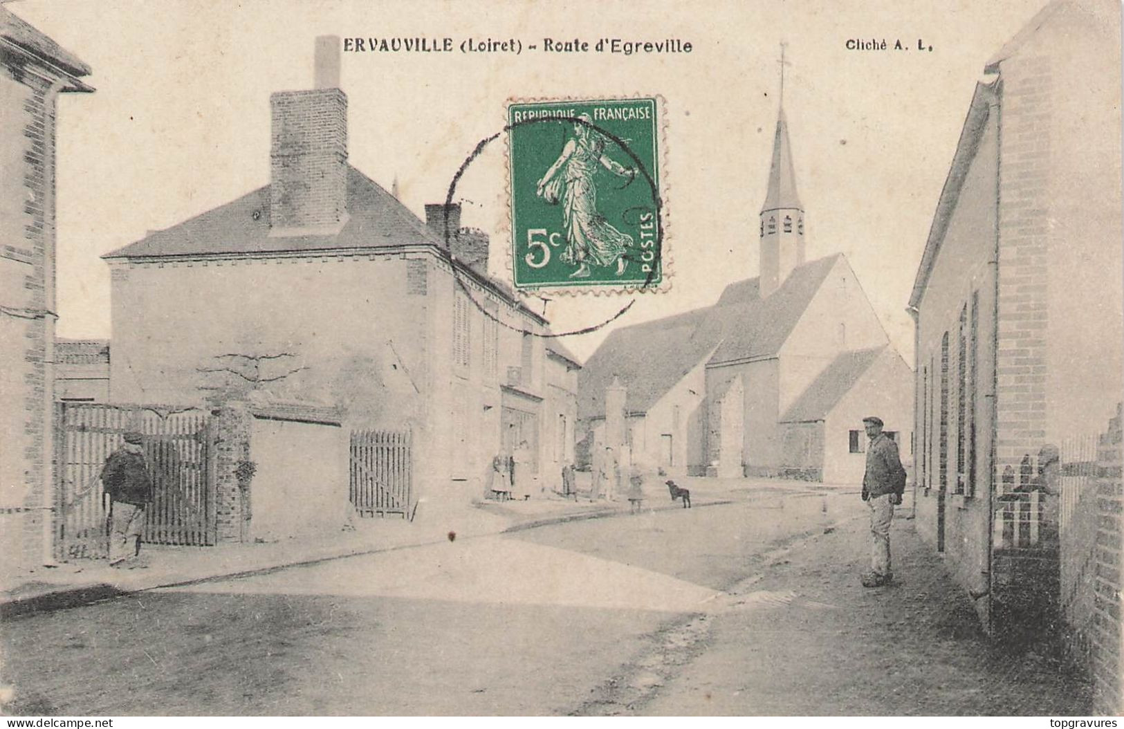 45 ERVAUVILLE ROUTE D'EGREVILLE - 1101 - Sonstige & Ohne Zuordnung