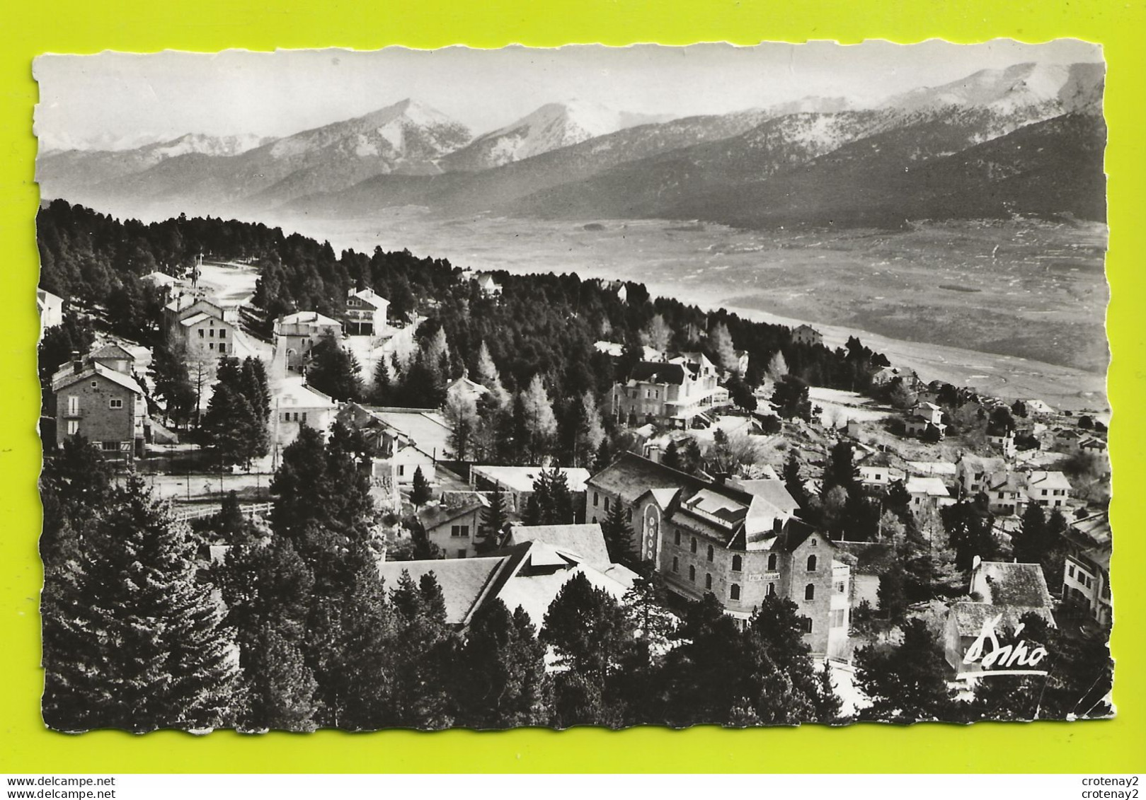 66 FONT ROMEU Vers Prades N°214 Vue De La Station Vers La Chaîne Du Canigou VOIR DOS - Prades