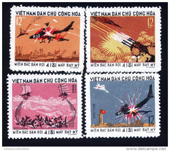 N. Vietnam MNH Perf Stamps 1973 : 4,181st US Aircraft Brought Down Over North Viet Nam (Ms282) - Viêt-Nam