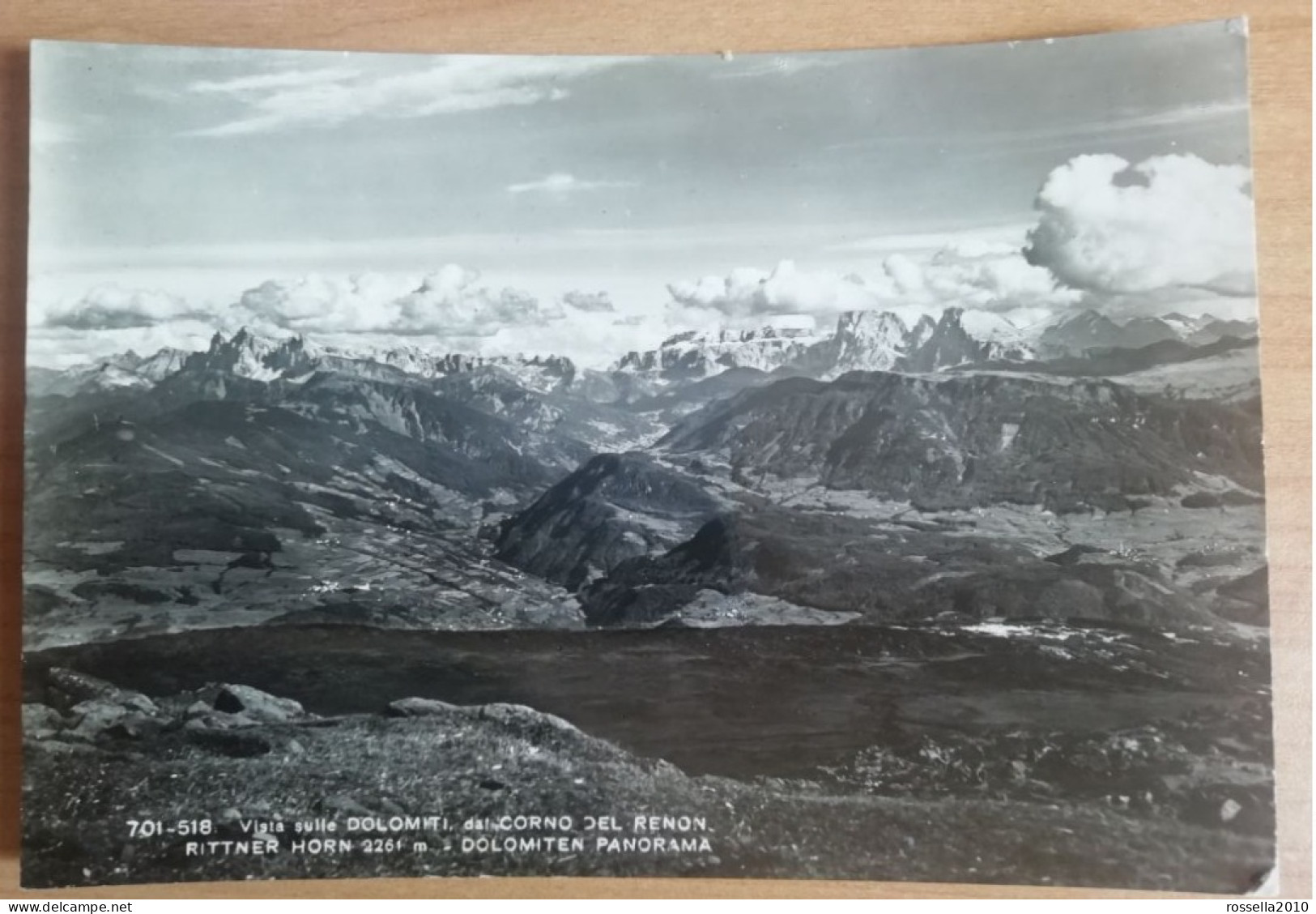 CARTOLINA ITALIA 1962 BOLZANO DOLOMITI DAL CORNO DI RENON RITTNER HORN Italy Postcard ITALIEN Ansichtskarten - Bolzano