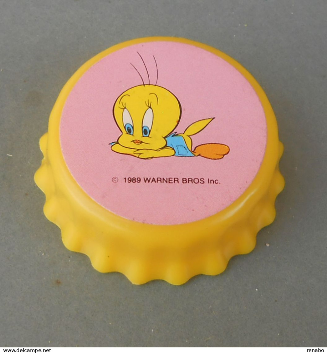 Titti, Tweety Bird Looney Tunes. Crown Cap, 1989 Hong Kong. Temperamatite, Pencil-Sharpener, Taille Crayon, Anspitzer. - Otros & Sin Clasificación