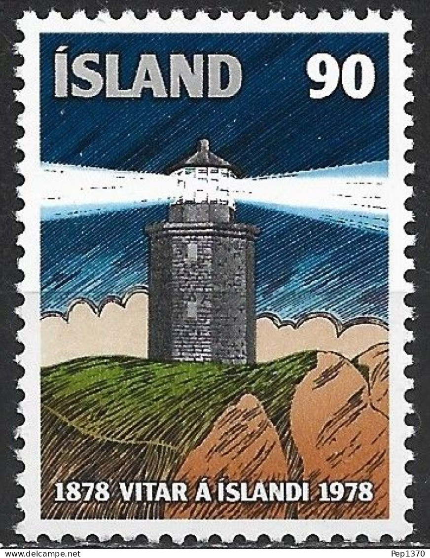 ISLANDIA 1978 - ICELAND - CENTENARIO DEL SERVICIO DE FAROS - YVERT 490** - Phares