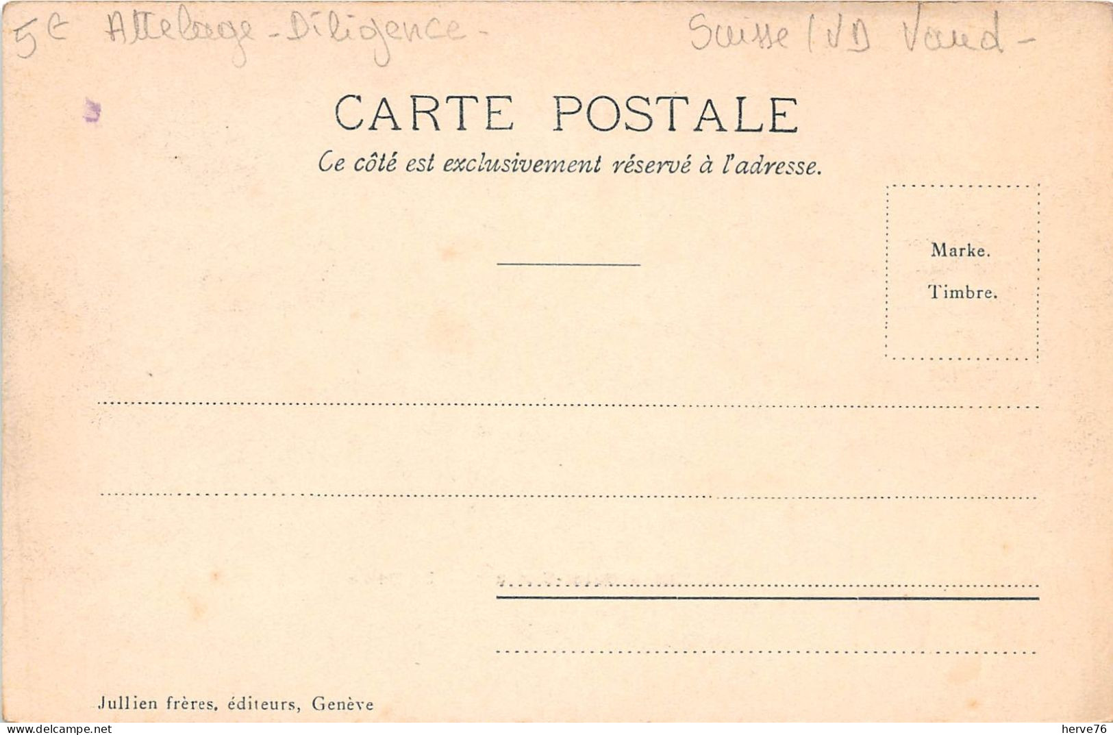 SUISSE - SAINT CERGUES - La Poste - Attelage - Diligence - Saint-Cergue