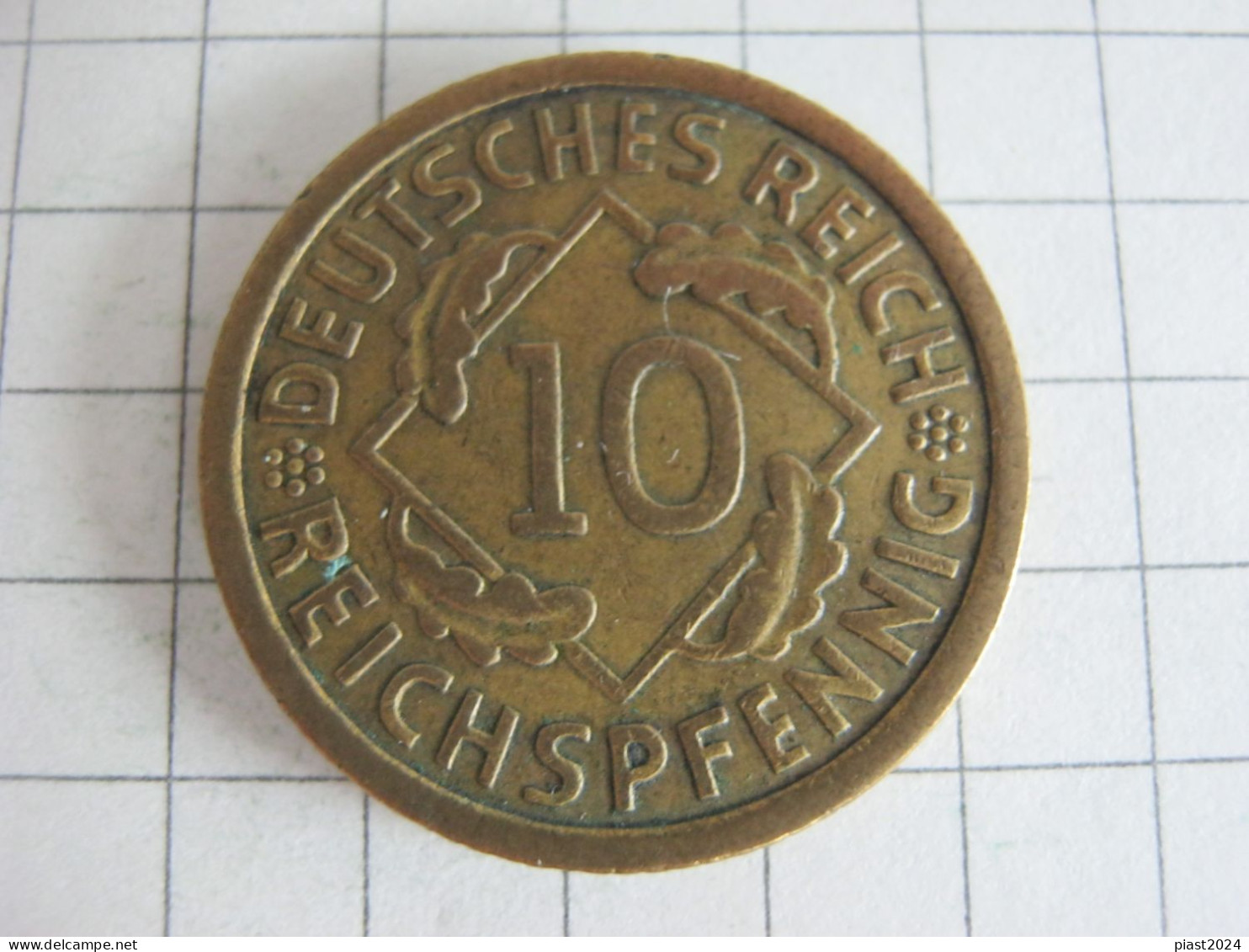 Germany 10 Reichspfennig 1935 E - 10 Renten- & 10 Reichspfennig