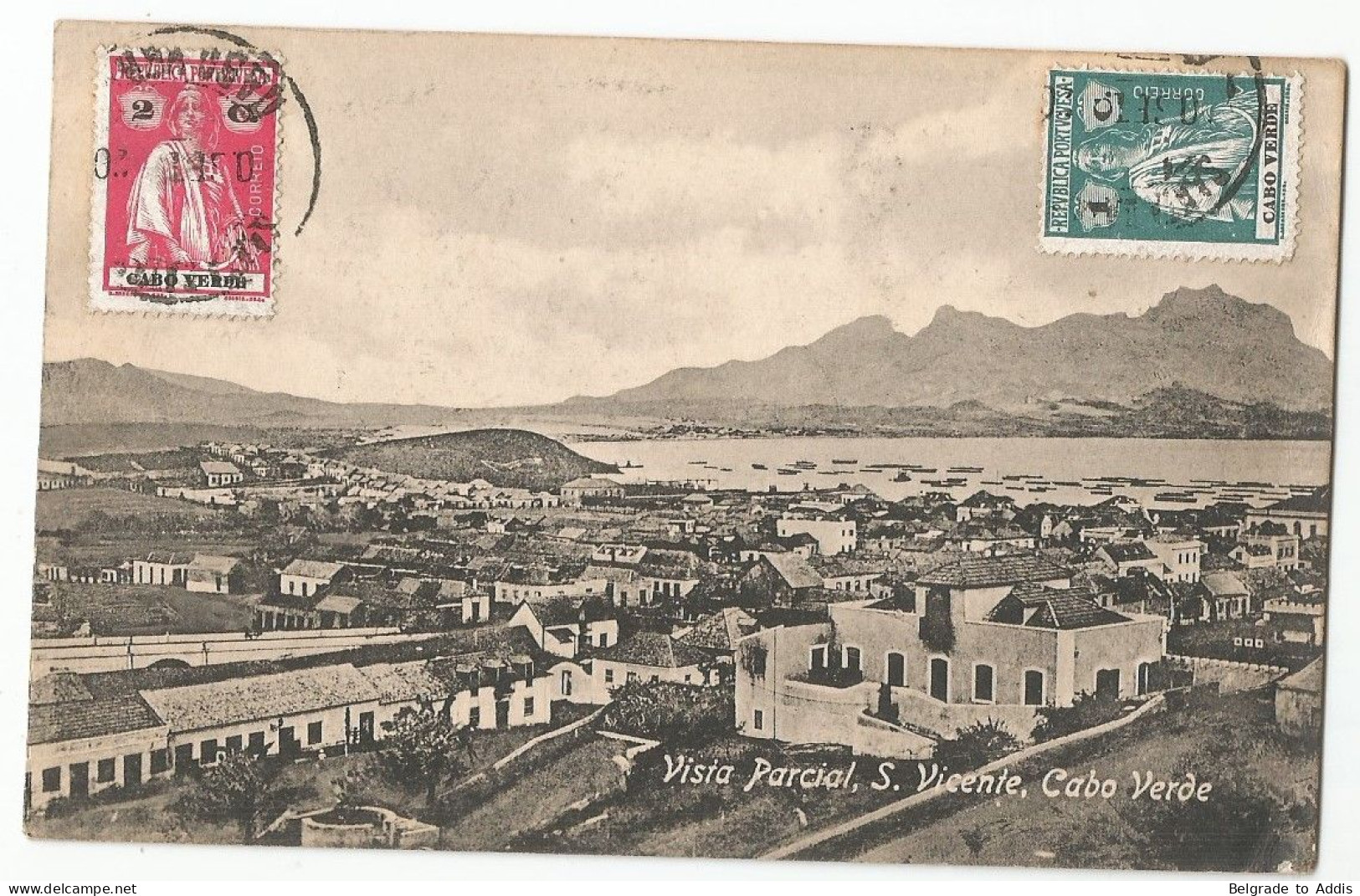 Cabo Verde Cape Verde Portugal Postcard 1920 Signed ARMANDO NAPOLEAO Autograph Cape Verdean Writer - Isola Di Capo Verde