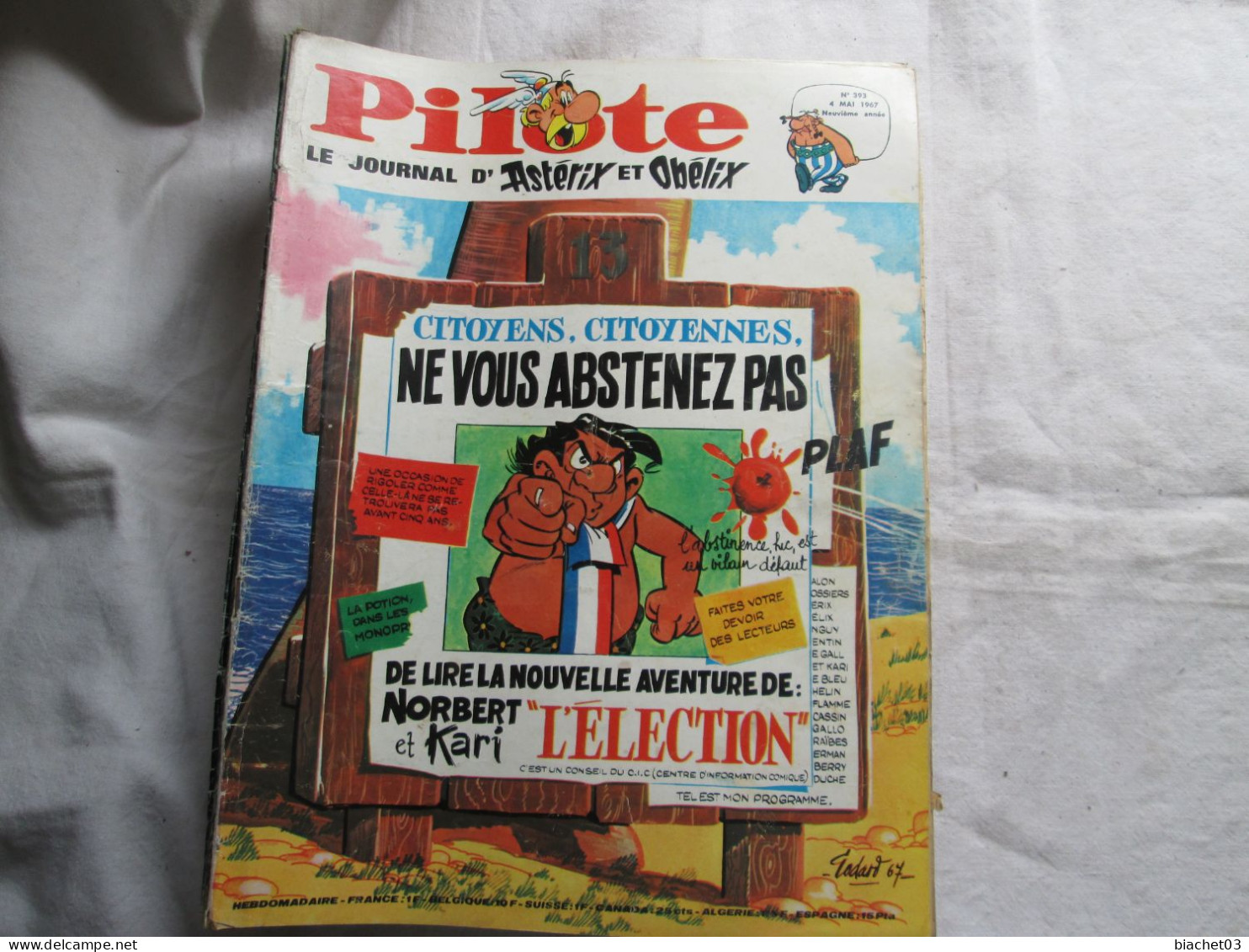 PILOTE Le Journal D'Astérix Et Obélix  N°393 - Pilote