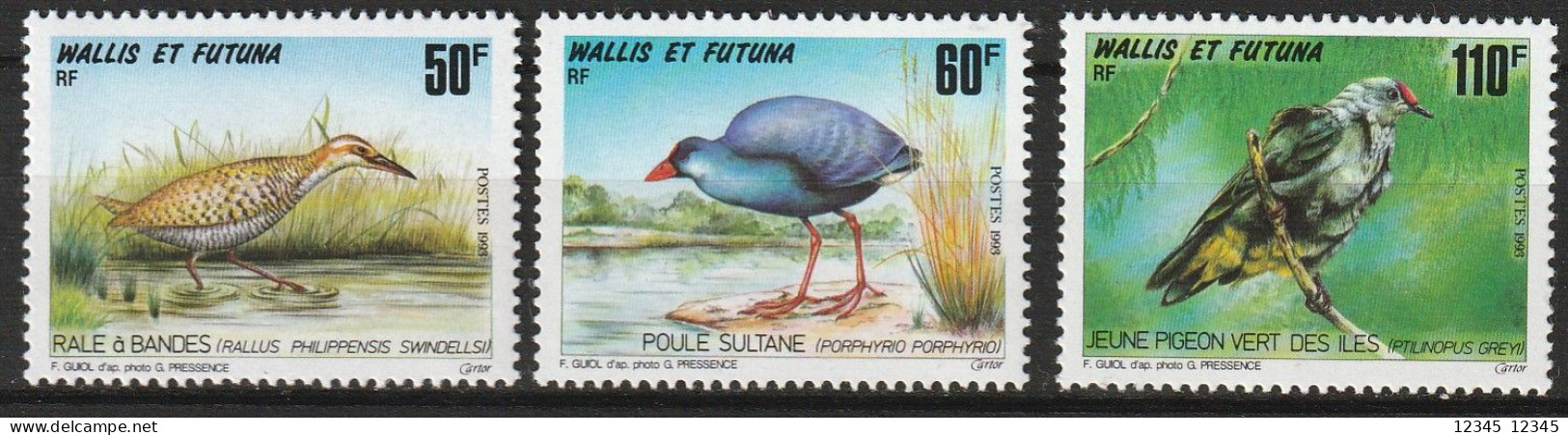 Wallis Et Futuna 1993, Postfris MNH, Birds - Unused Stamps